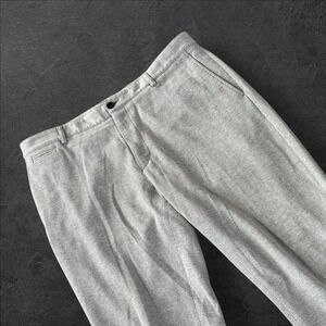 Burberry London England‎ Herringbone Gray Cotton Dress Pants Size 56 EU Thick